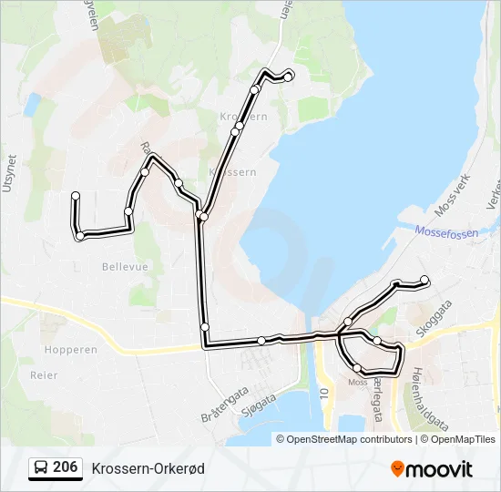 206 Bus Line Map