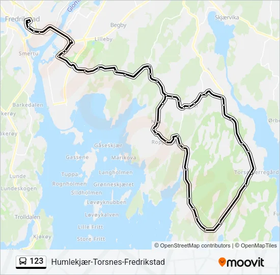 123 Bus Line Map