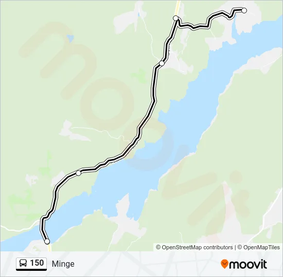 150 Bus Line Map