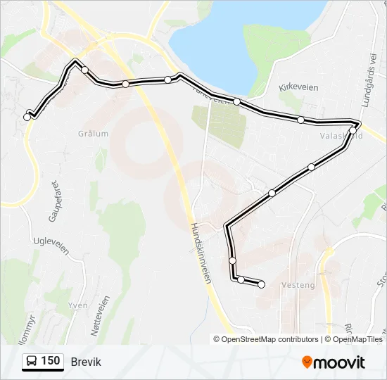150 Bus Line Map