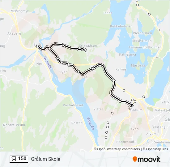 150 Bus Line Map