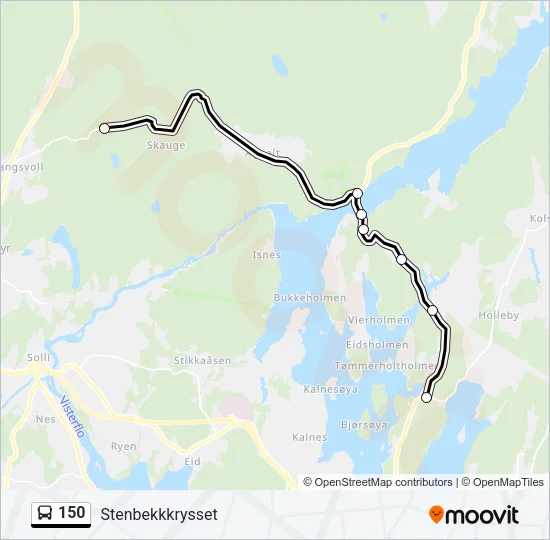 150 Bus Line Map