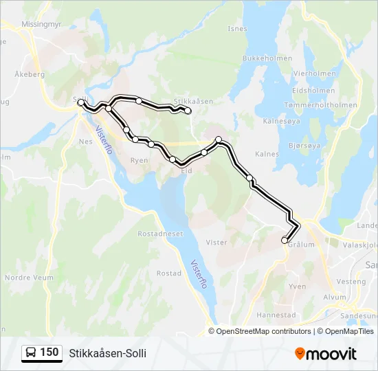 150 Bus Line Map