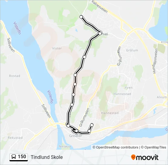 150 Bus Line Map