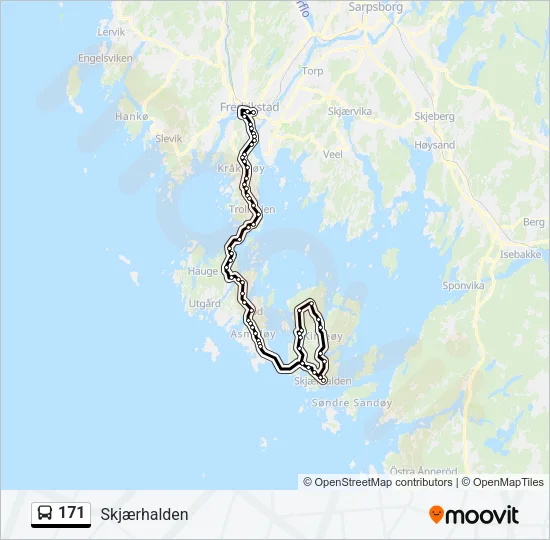 171 Bus Line Map