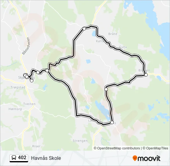 402 Bus Line Map