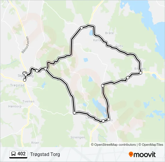 402 Bus Line Map