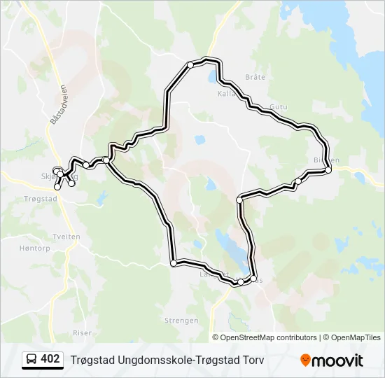 402 Bus Line Map