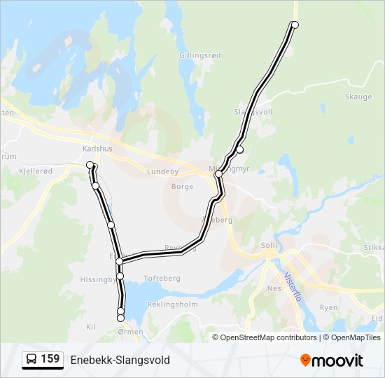 159 Bus Line Map