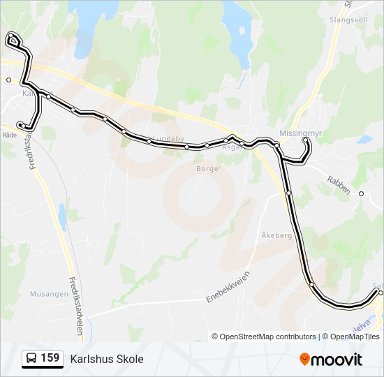 159 Bus Line Map