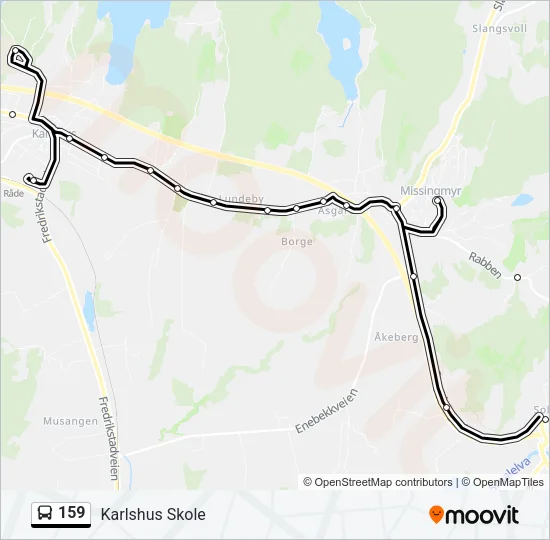 159 Bus Line Map