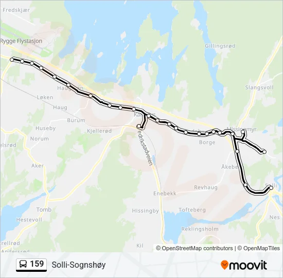 159 Bus Line Map