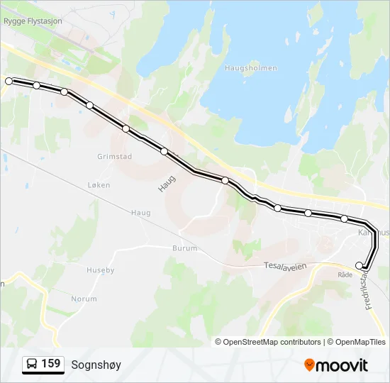 159 Bus Line Map