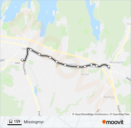 159 Bus Line Map