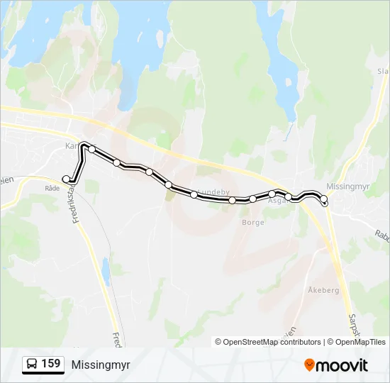 159 Bus Line Map