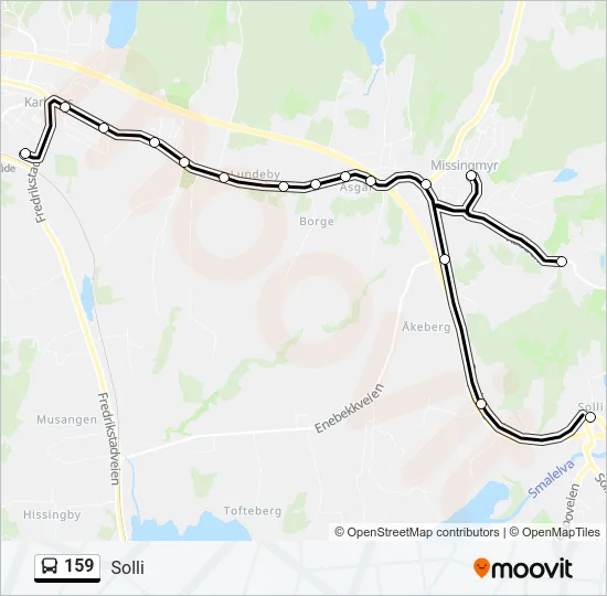 159 Bus Line Map