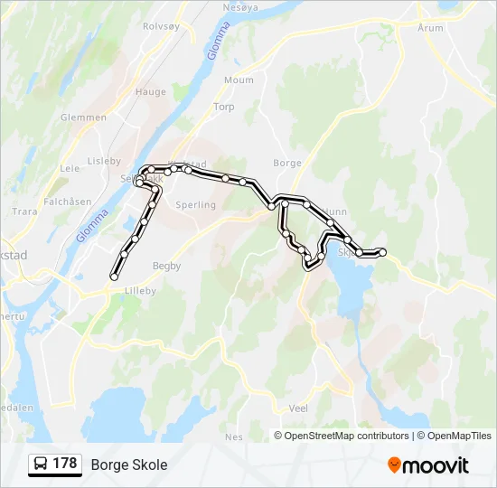 178 Bus Line Map