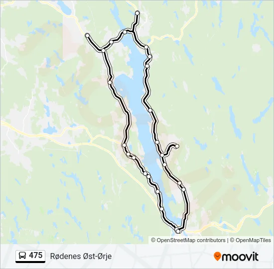 475 Bus Line Map