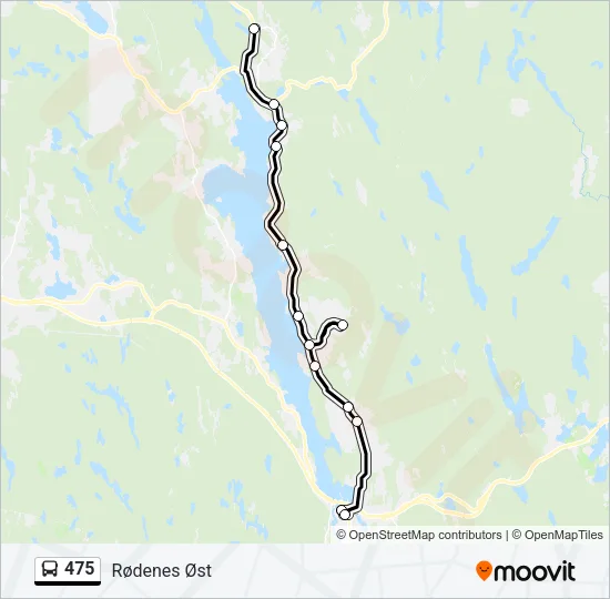 475 Bus Line Map