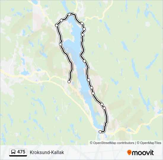475 Bus Line Map