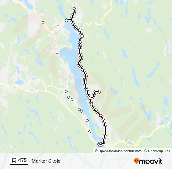 475 Bus Line Map