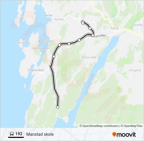 192 Bus Line Map