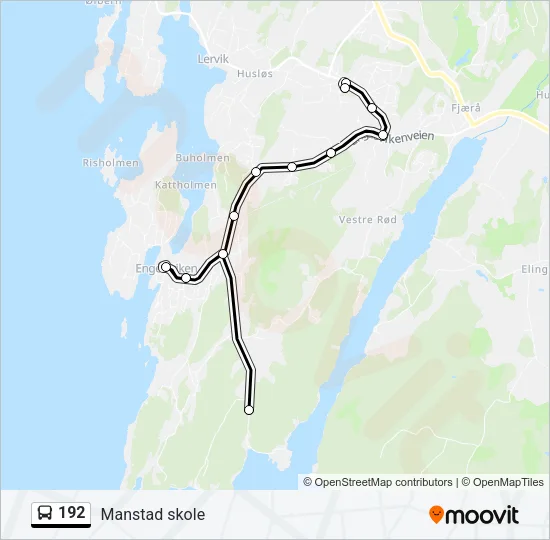 192 Bus Line Map
