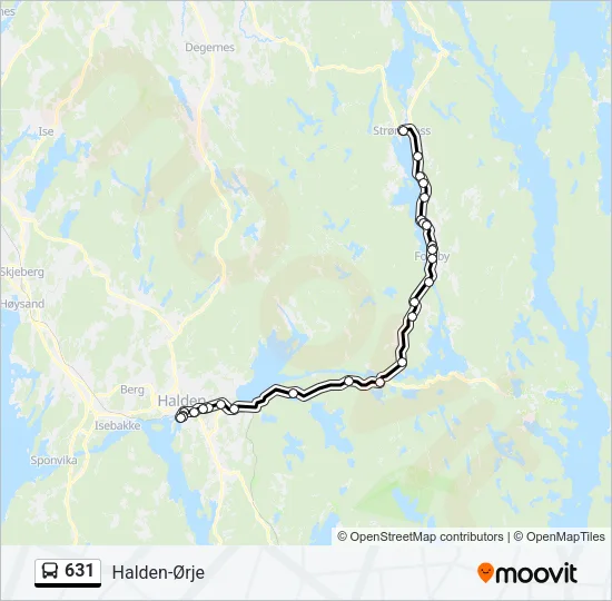 631 Bus Line Map