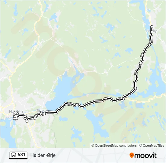 631 Bus Line Map