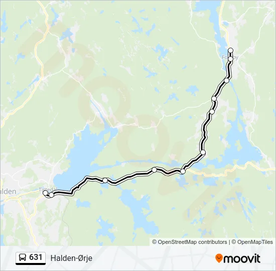 631 Bus Line Map