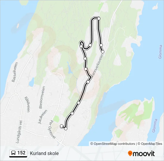 152 Bus Line Map