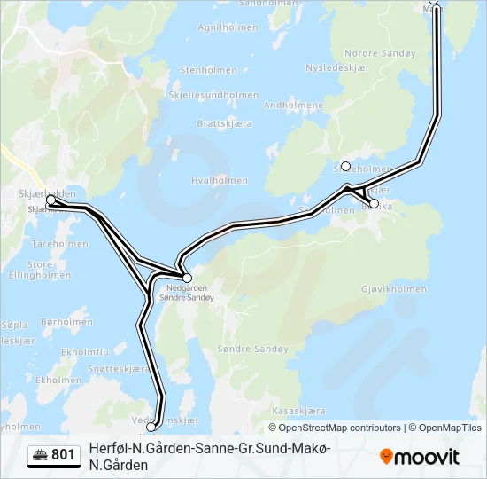 801 Ferry Line Map