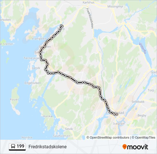 199 Route: Schedules, Stops & Maps - Fredrikstad (Updated)