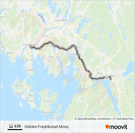 630 Bus Line Map