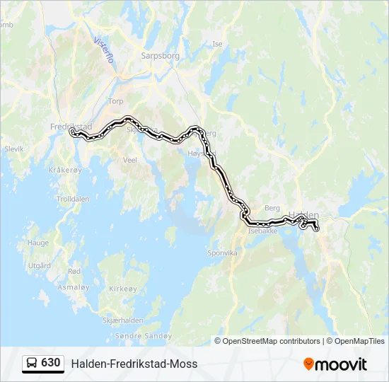 630 Bus Line Map