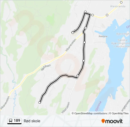 189 Bus Line Map