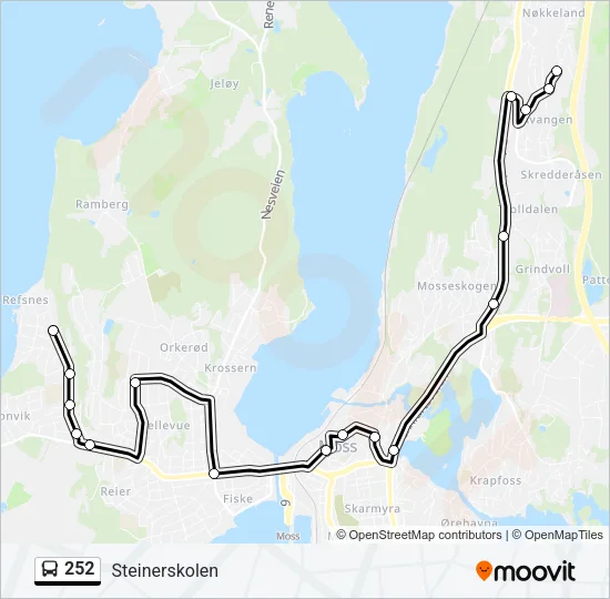 252 Bus Line Map