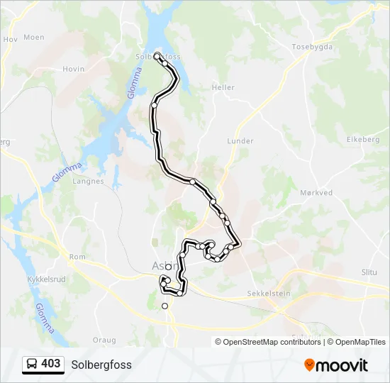 403 Bus Line Map