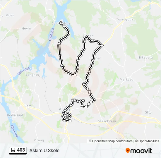 403 Bus Line Map
