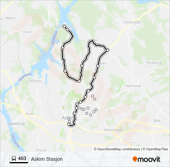 403 Bus Line Map