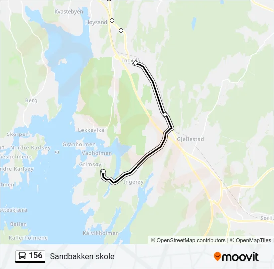156 Bus Line Map