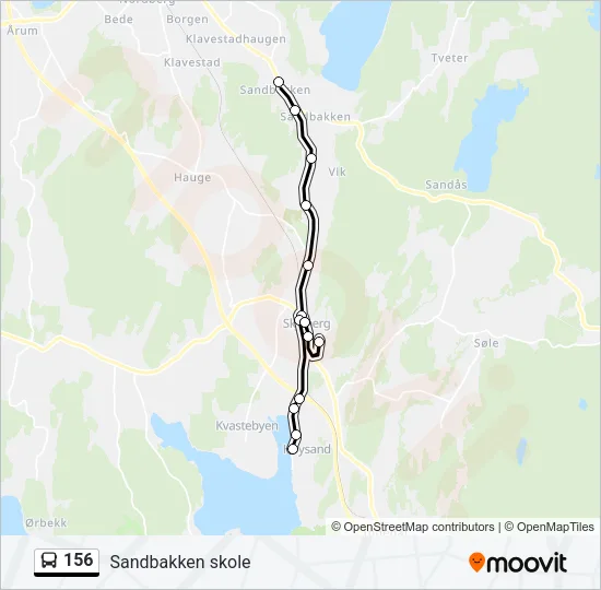 156 Bus Line Map