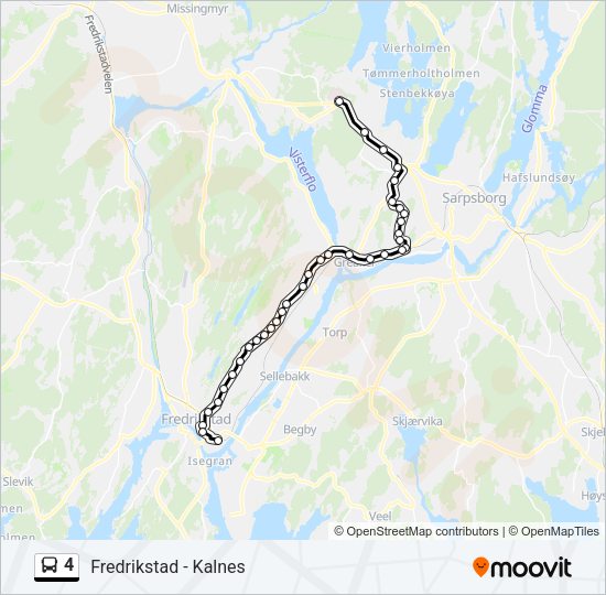 4 Bus Line Map