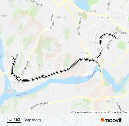 162 Bus Line Map