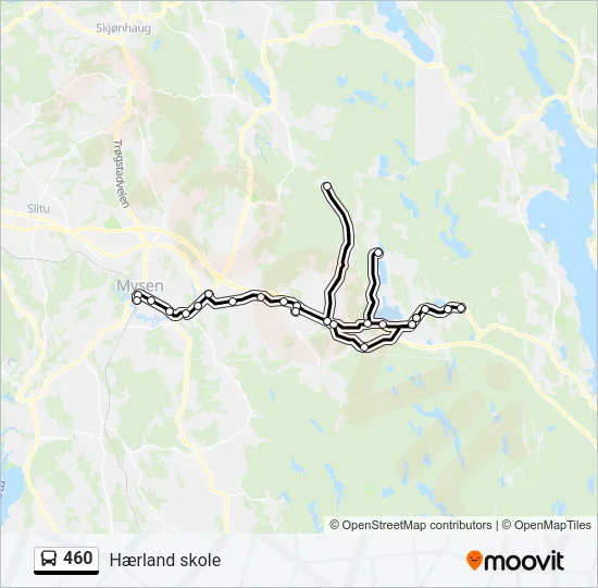 460 Bus Line Map