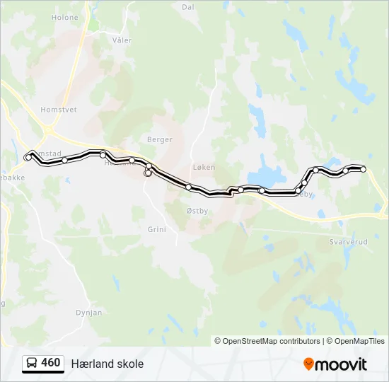 460 Bus Line Map