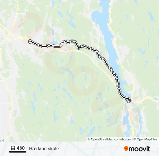 460 Bus Line Map