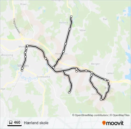 460 Bus Line Map