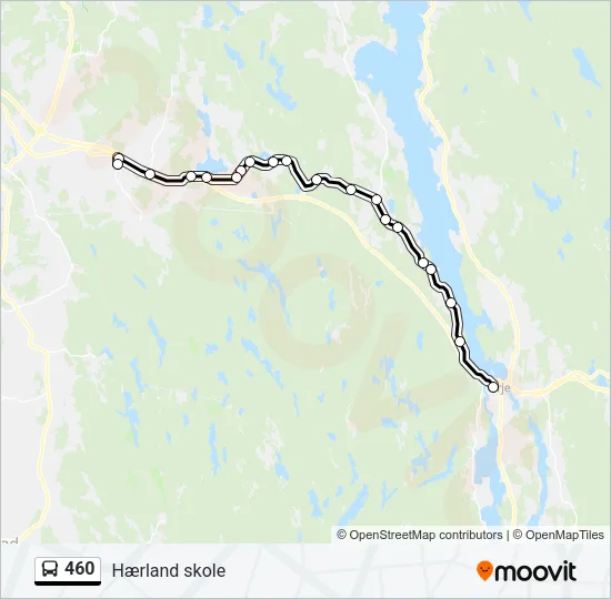 460 Bus Line Map
