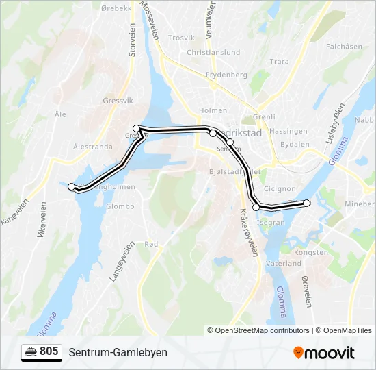 805 Ferry Line Map